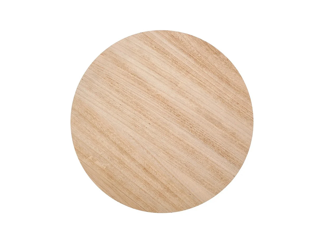 Table d'appoint Trafica/MDF/Métal/Marron