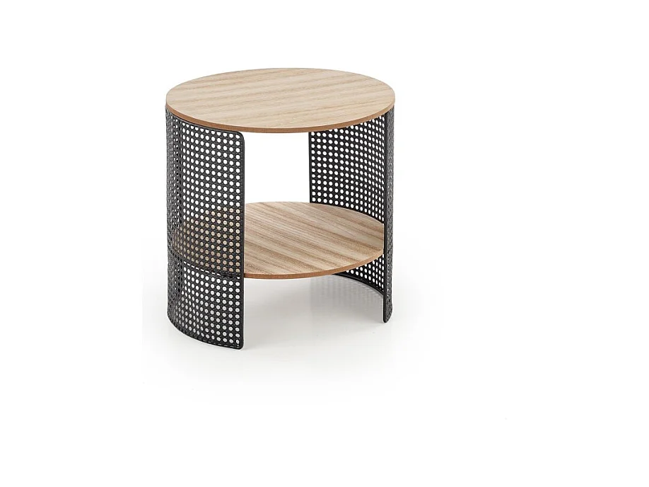 Table d'appoint Trafica/MDF/Métal/Marron