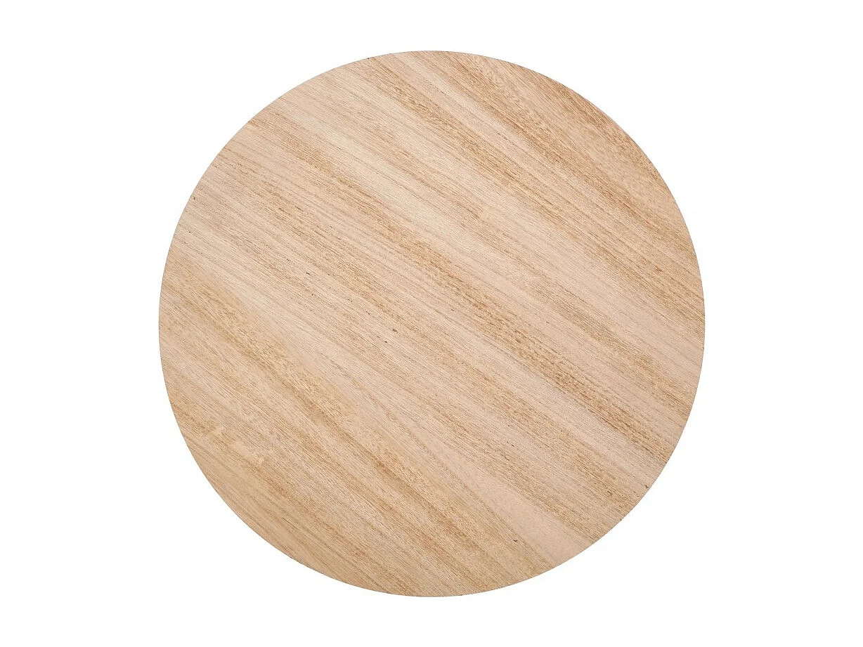 Table d'appoint Trafica/MDF/Métal/Marron