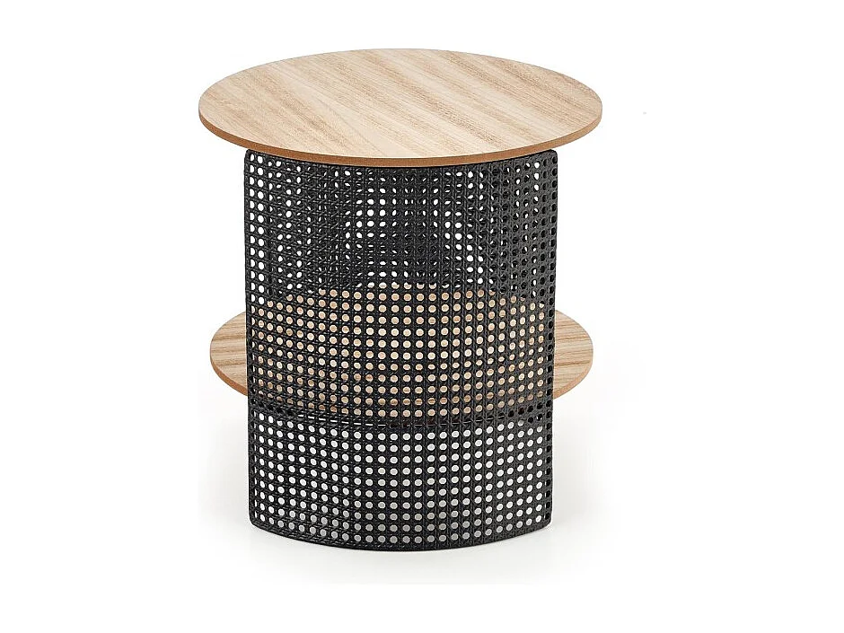 Table d'appoint Trafica/MDF/Métal/Marron