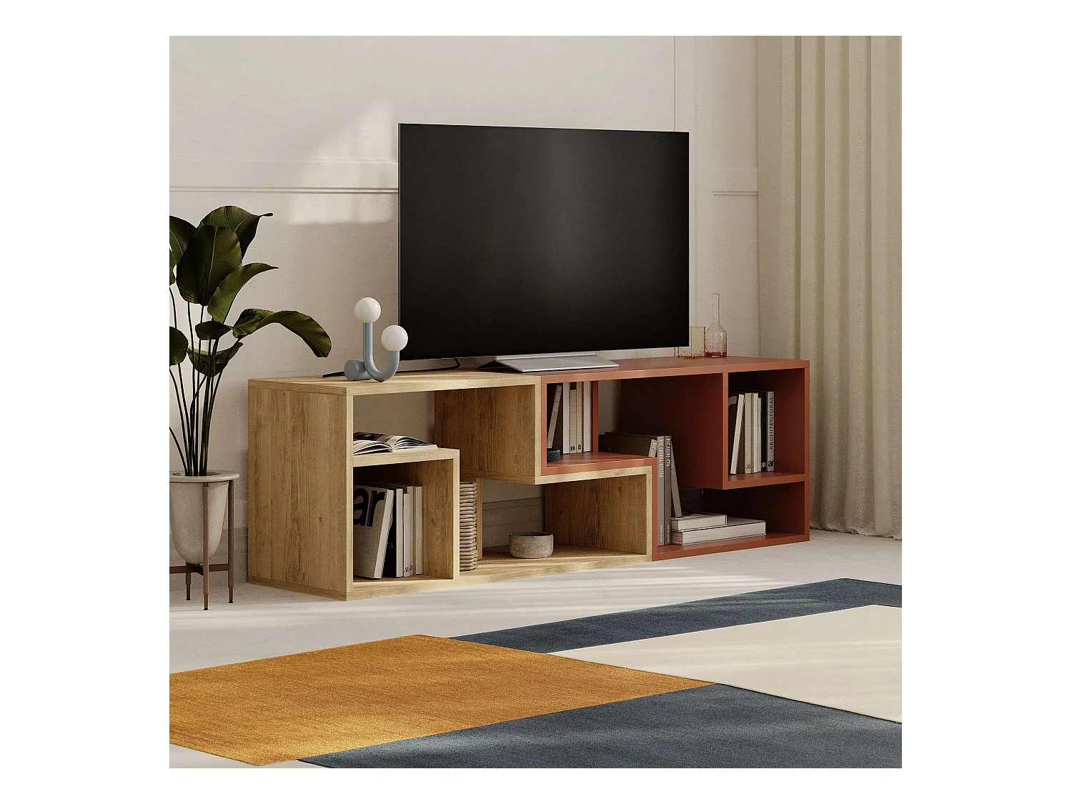 Meuble TV en agglomeré Glis