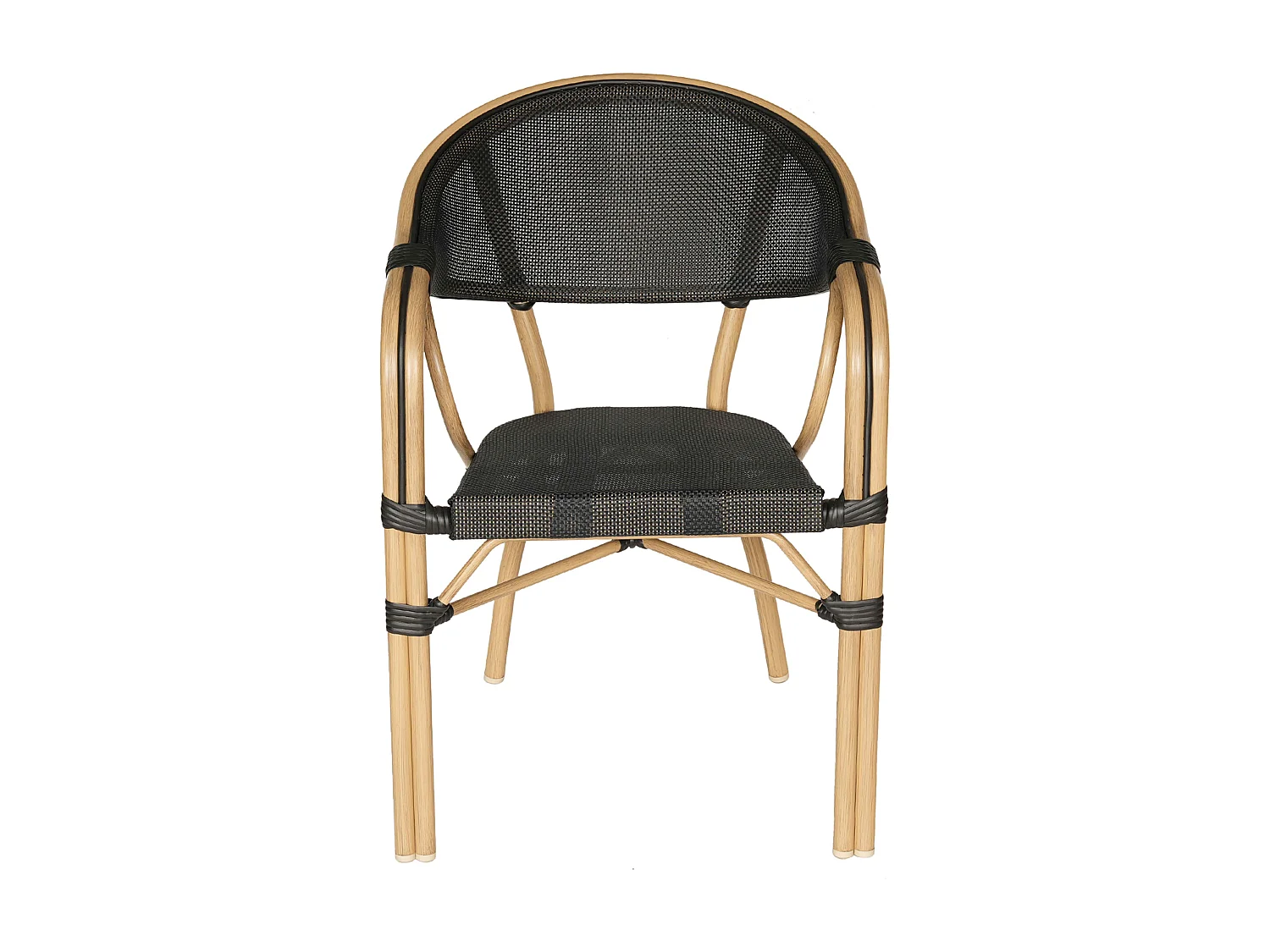 Chaise de terrasse empilable bistrot parisien noire