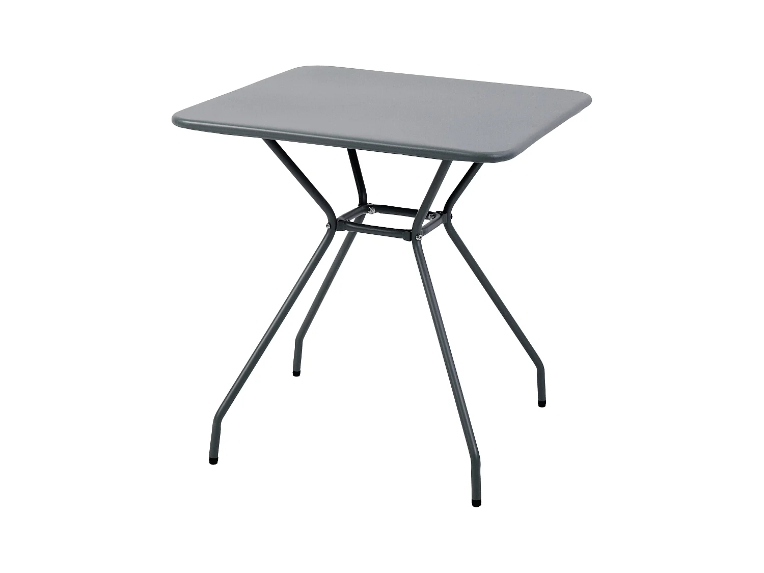 Antracietgrijze tuintafel en 2 stoelenset