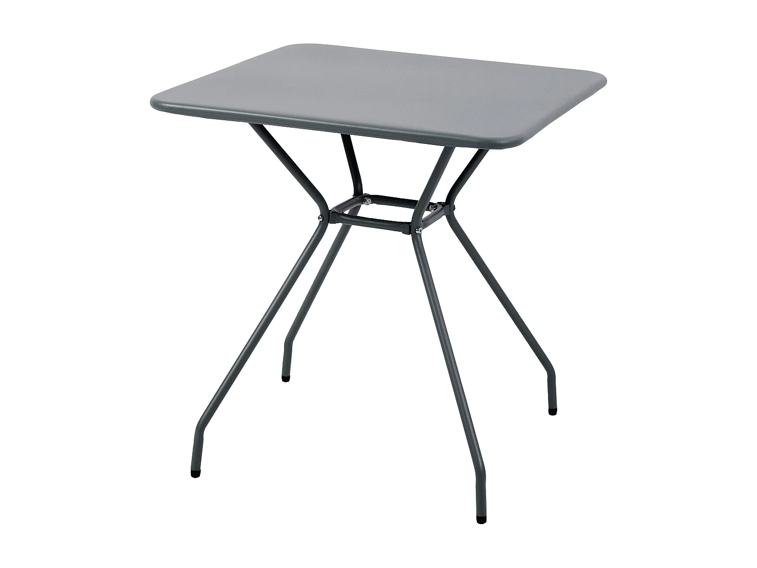 Antracietgrijze tuintafel en 2 stoelenset