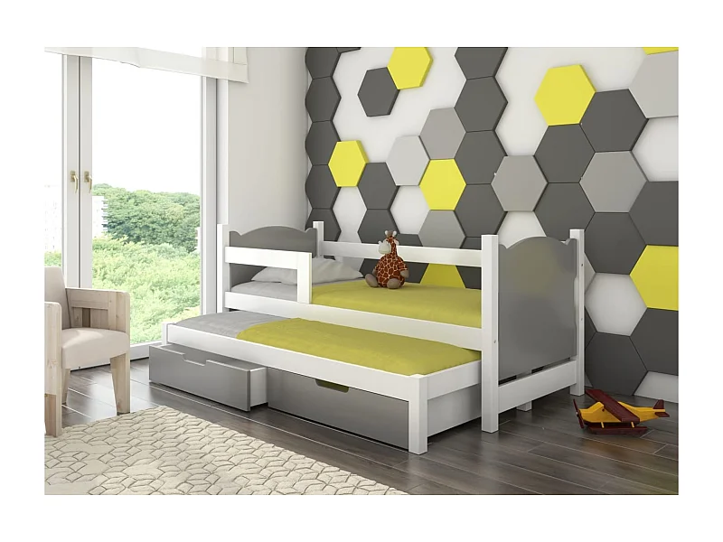 Lit Vantos (80x180)/matelas inclus/grise