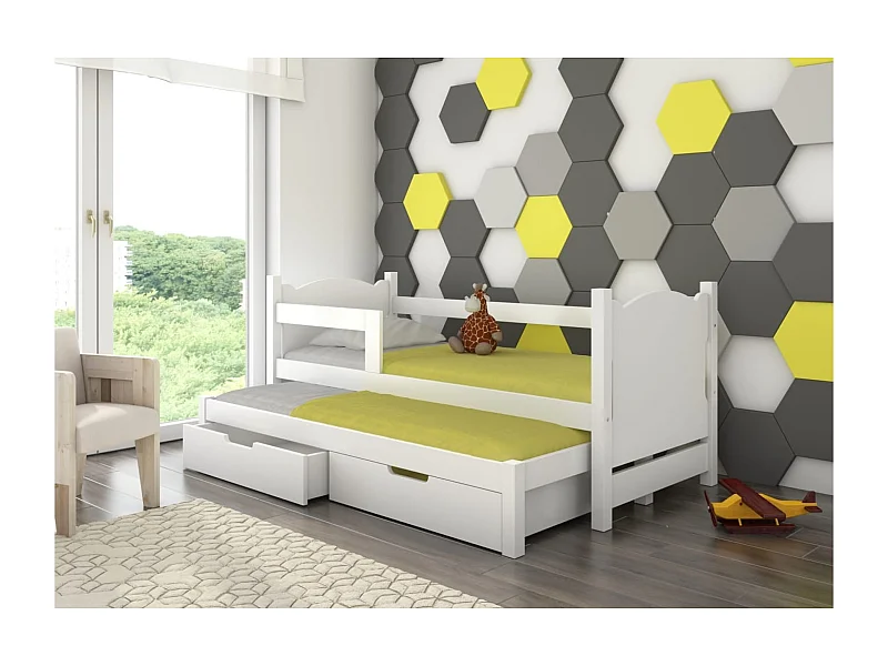 Lit Vantos (80x180)/matelas inclus/blanche