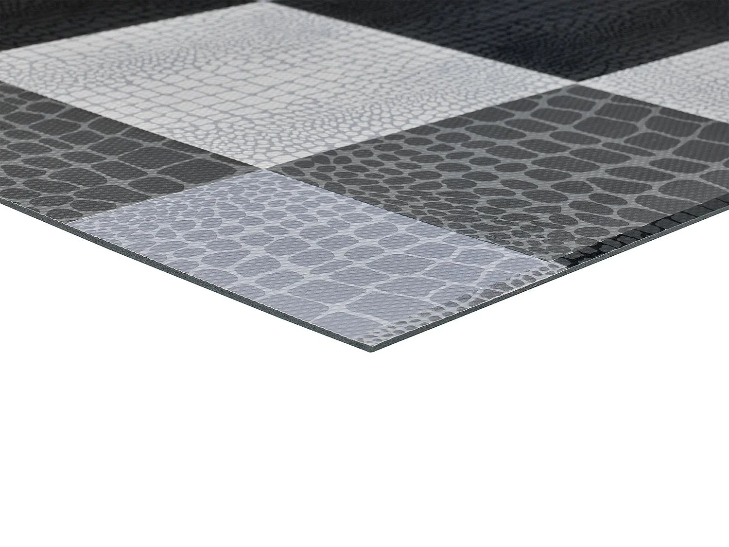 Tapis de cuisine - animal print - gris - 48 x 200 cm - SALLY