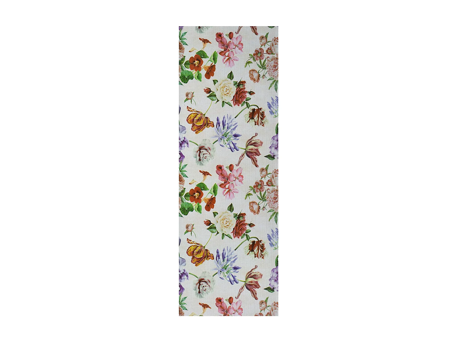 Tapis de cuisine - dessins avec des fleurs - multicolore - 48 x 200 cm - SALLY