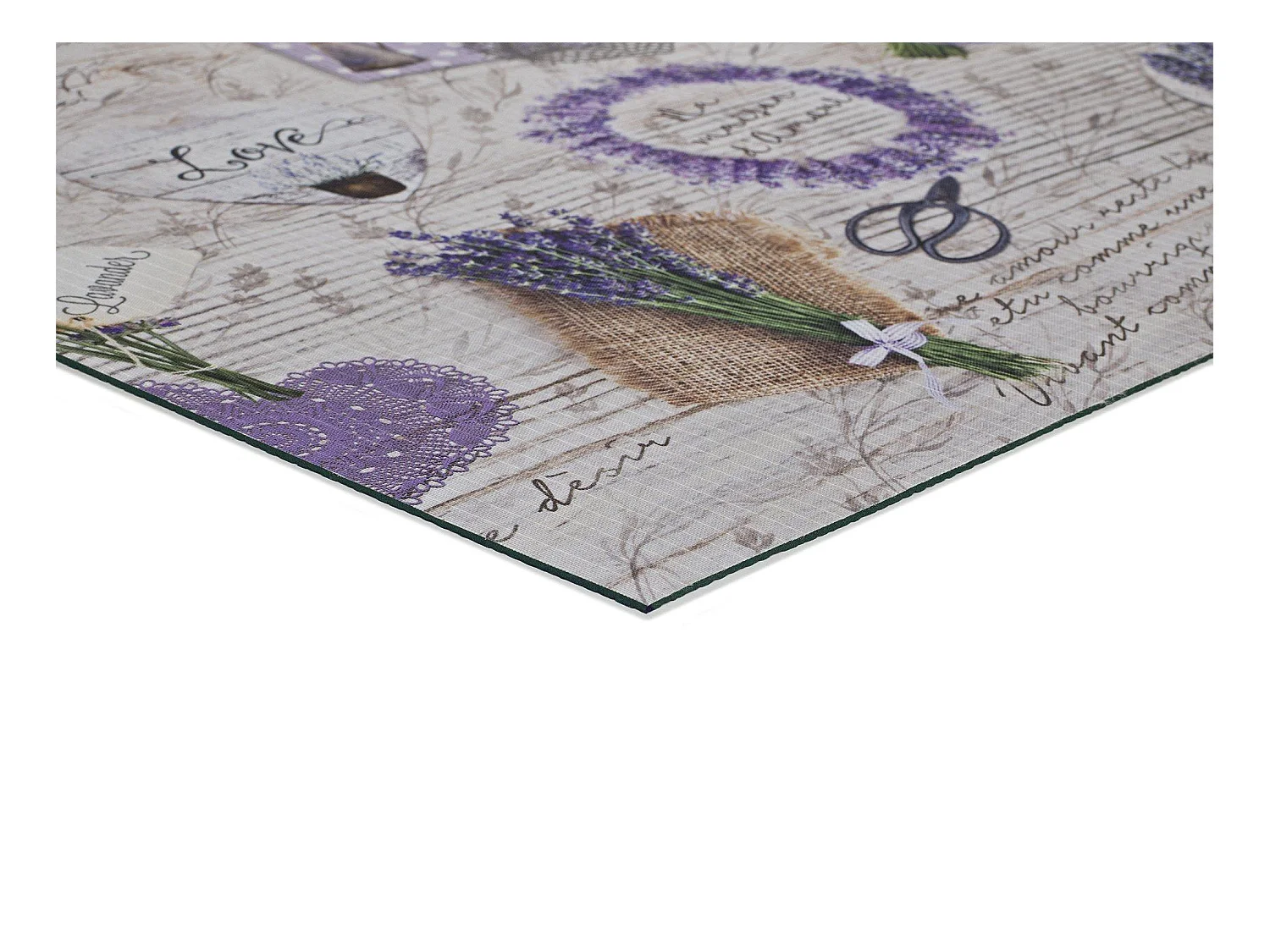 Tappeto da cucina - Disegni di lavanda - viola - 52 x 200 cm - SPRINTY