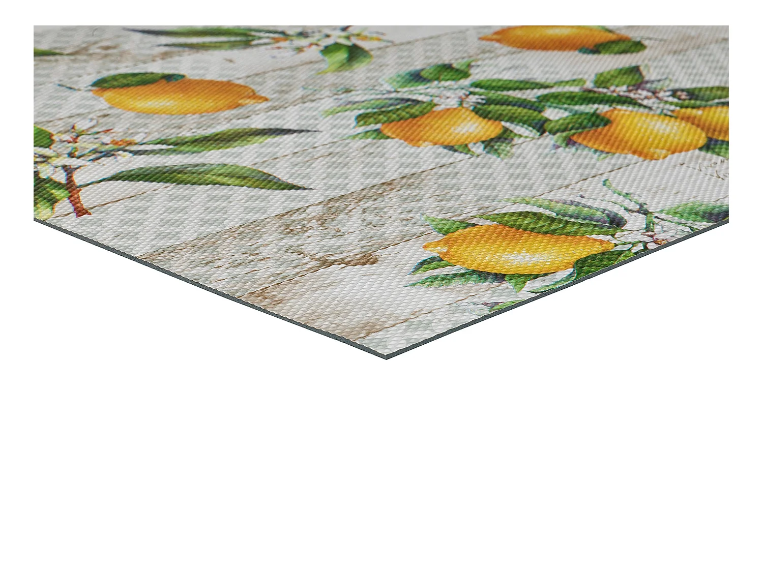 Tapete interior - desenhos com limões - multicolorido - 48 x 200 cm - SALLY