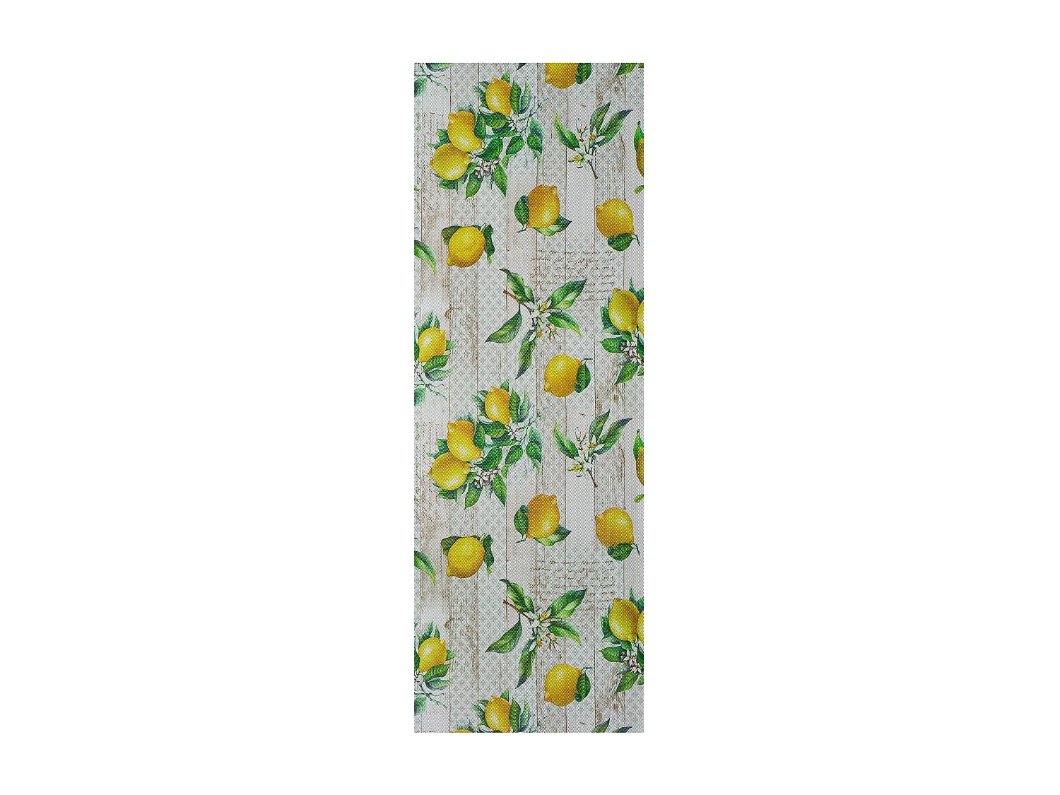 Tapis de cuisine - dessins de citrons - multicolore - 48 x 200 cm - SALLY