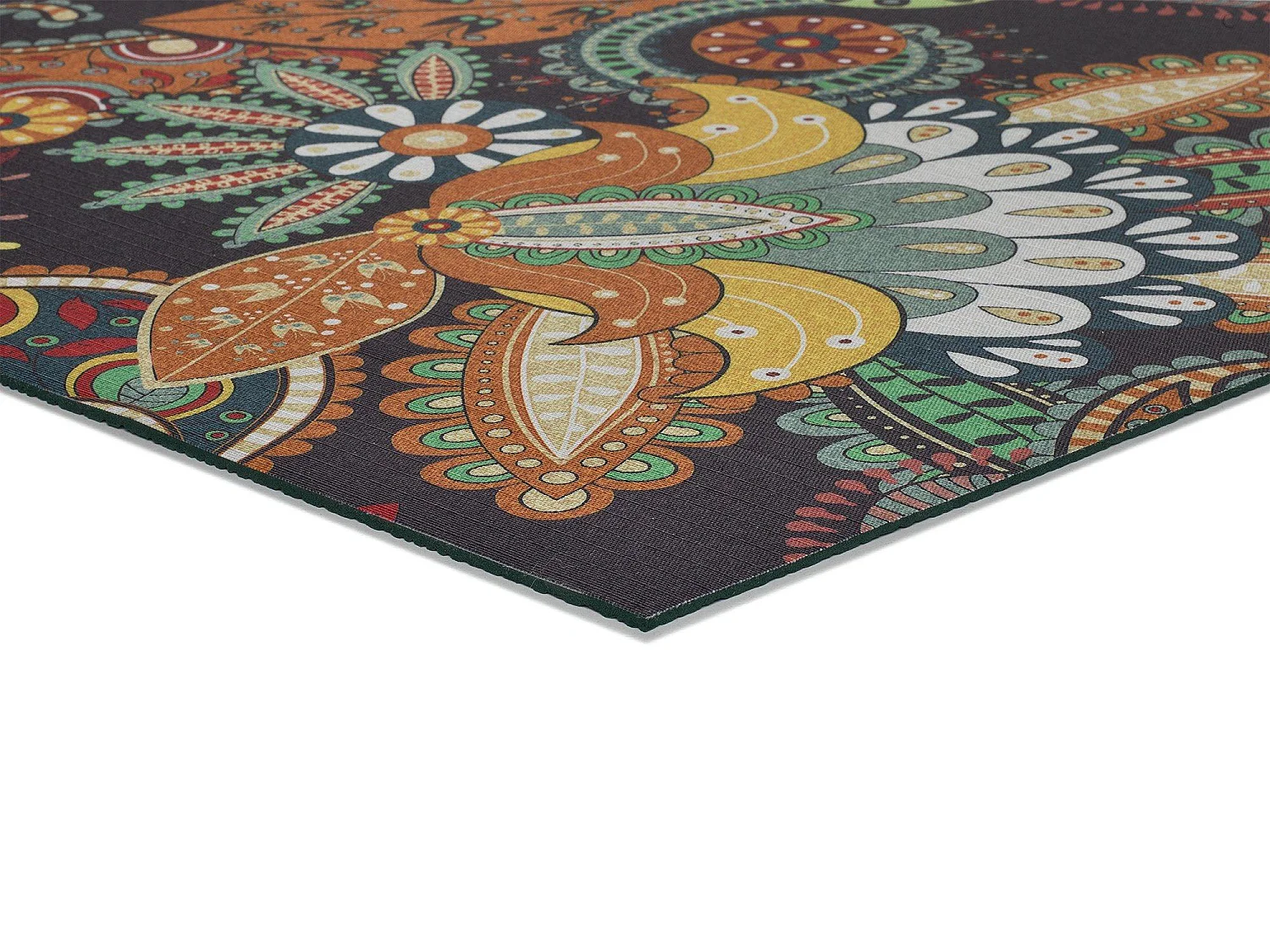 Tapis de cuisine - dessins bohème - multicolore - 52 x 200 cm - RICCI