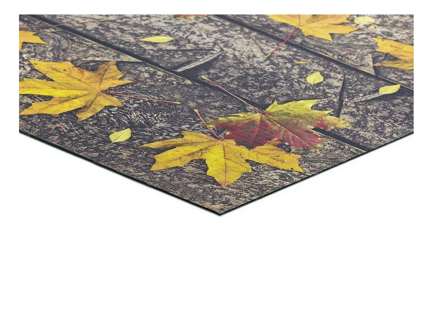 Tapis de cuisine - dessins automne - jaune - 52 x 100 cm - SPRINTY