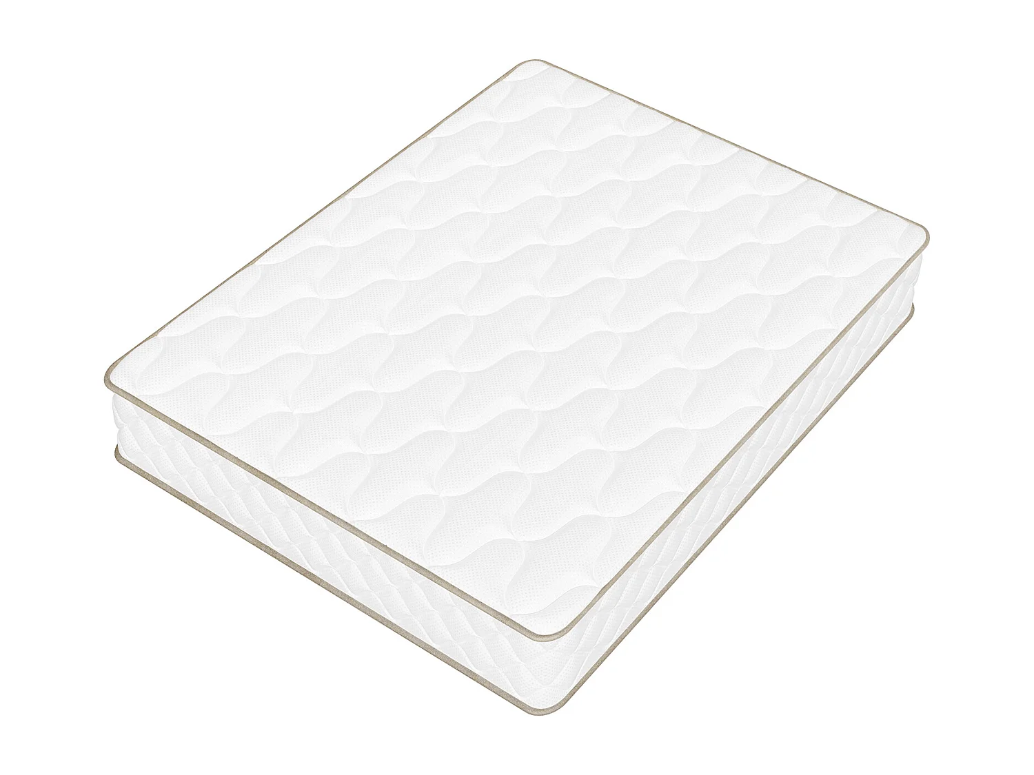 Taschenfederkernmatratze 140 x 200 cm - 7 Komfortzonen - Stärke 22 cm - Härtegrad 3 - mit Spannbettlaken - Rückenentlastung - Atmungsaktiv