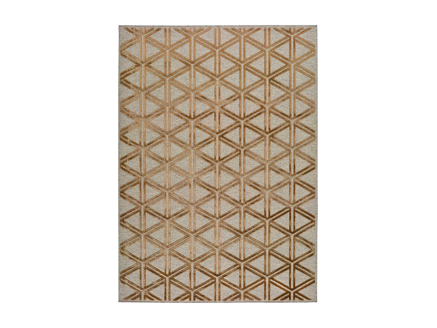 Tapis intérieur - géométrique - cuivre - 160 x 230 cm - LANA
