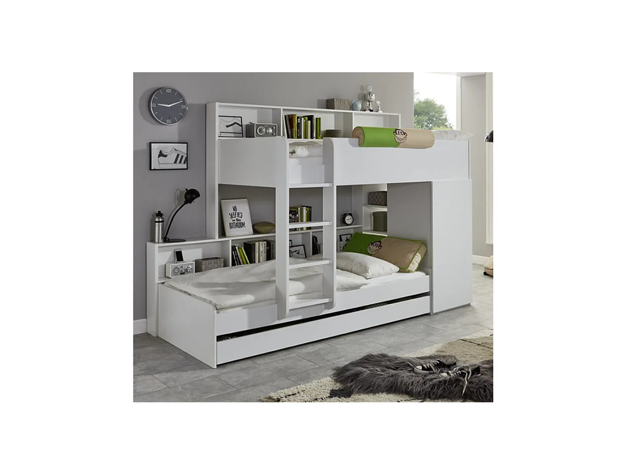 Bett Sinna/2x90x200/Weiss