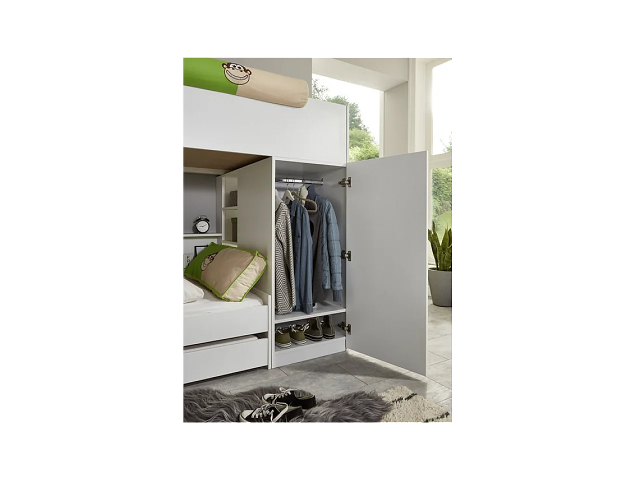 Lit Sinna/2x90x200/Blanc