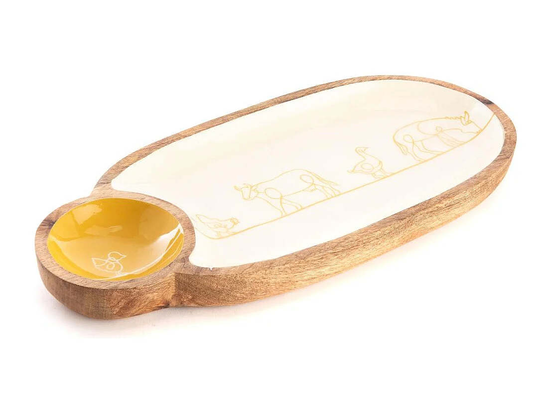 Plat 1 bol Diane 43x20 cm