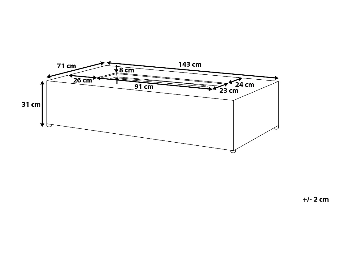 Braséro de jardin PAVO II Gris clair