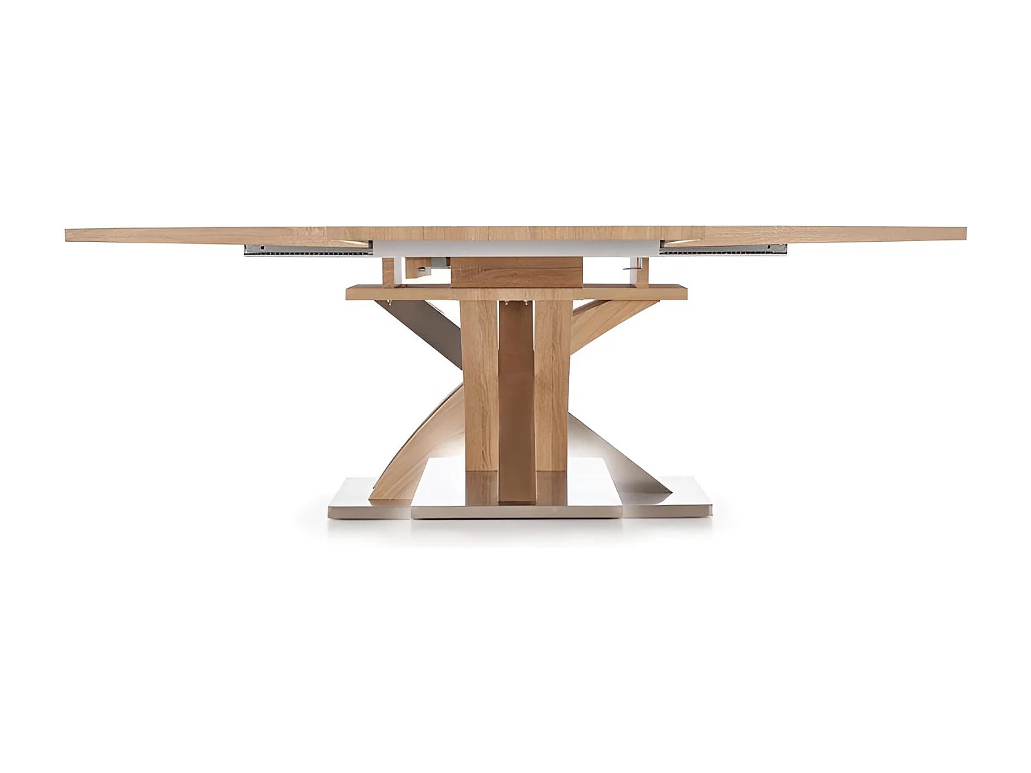 Esstisch Sandor (90x160-220)/Erweiterbar/MDF&Metall/Sonoma