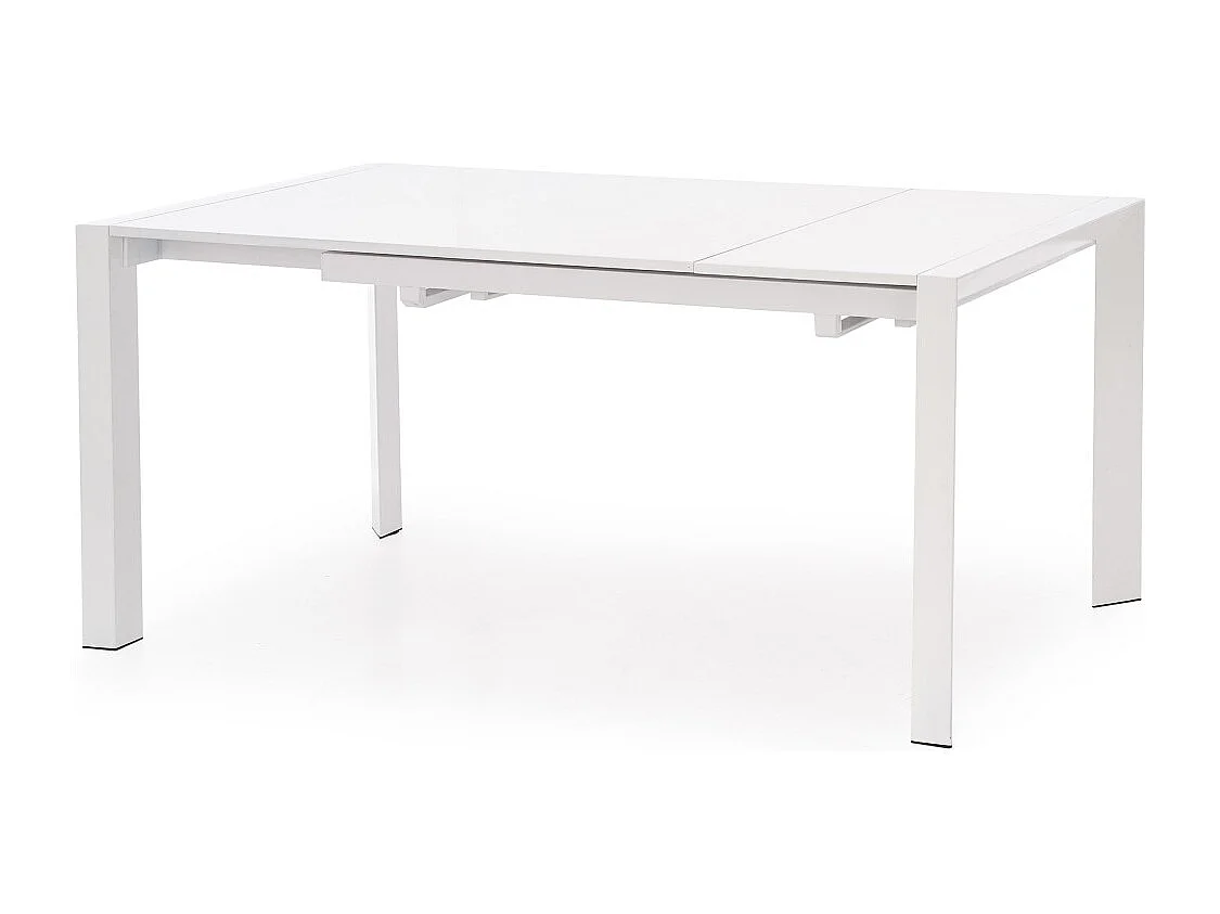 Table à manger Stanford (80 x 130-250)/MDF métal/blanc
