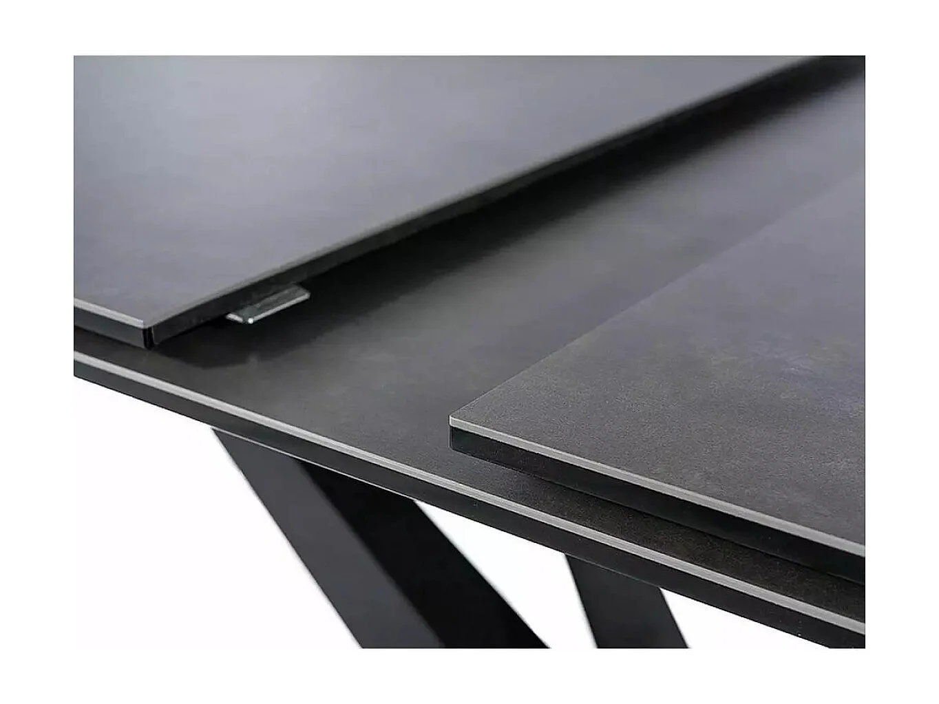 Esstisch Sorento (90x160-220)/Keramik/Schwarz