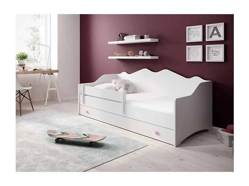 Letto Sena (80x160)/materasso incluso/bianca