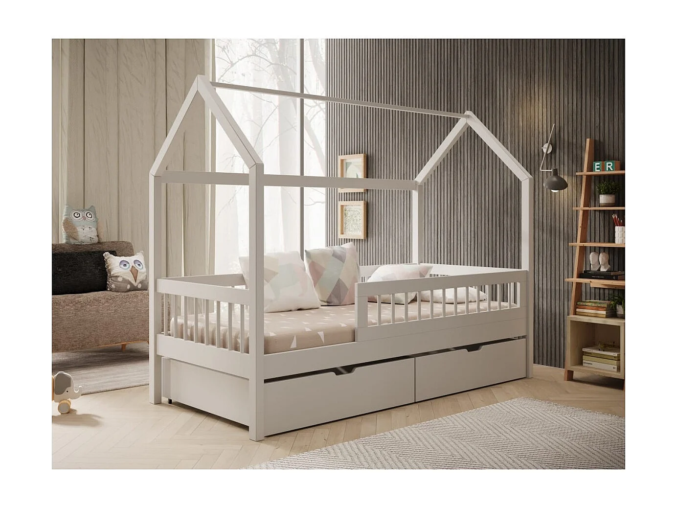 Letto Alice (70x140)/materasso incluso/bianco