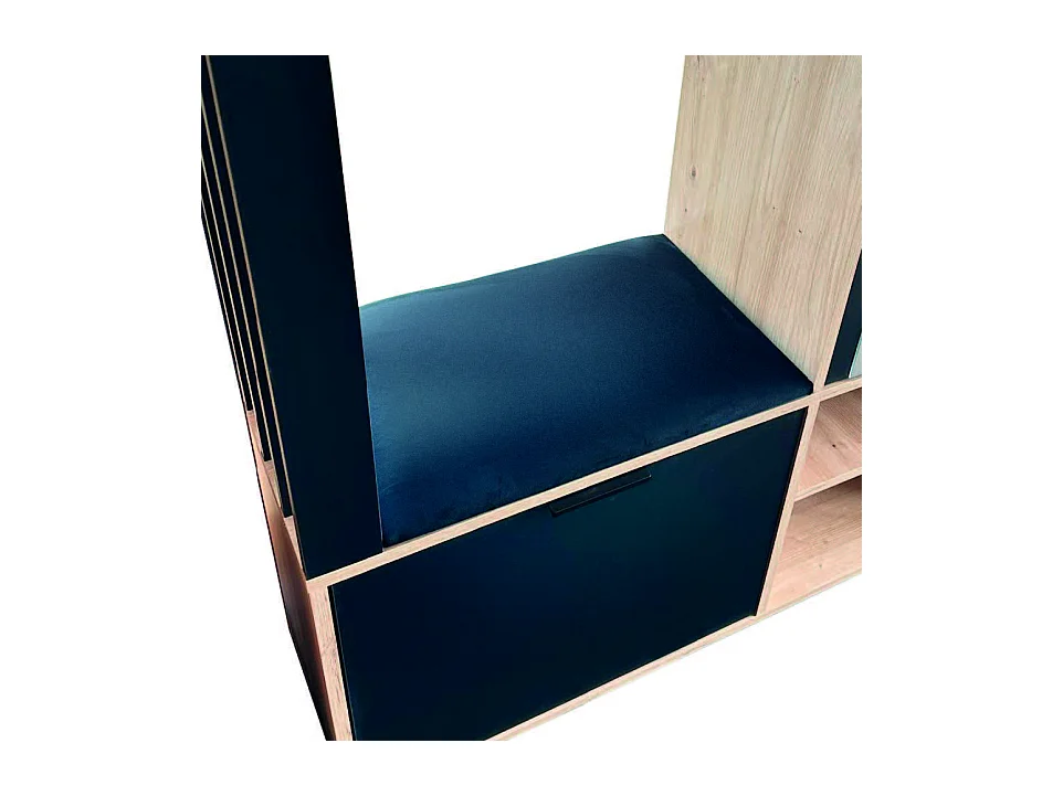 MINIO go for it, Armoire MELO couleur chêne Artisan avec assise