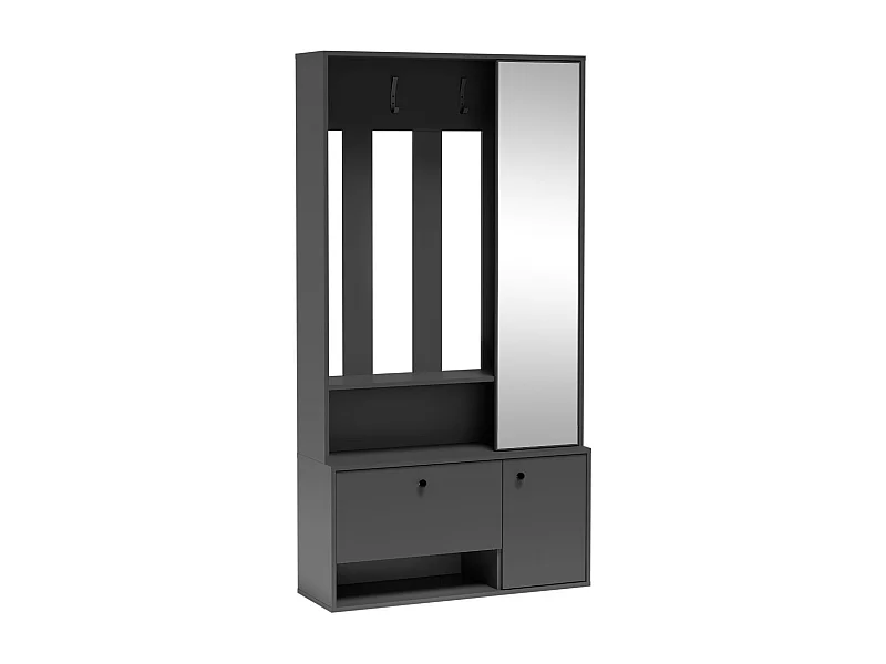 MINIO go for it, Armoire PORTO couleur graphite