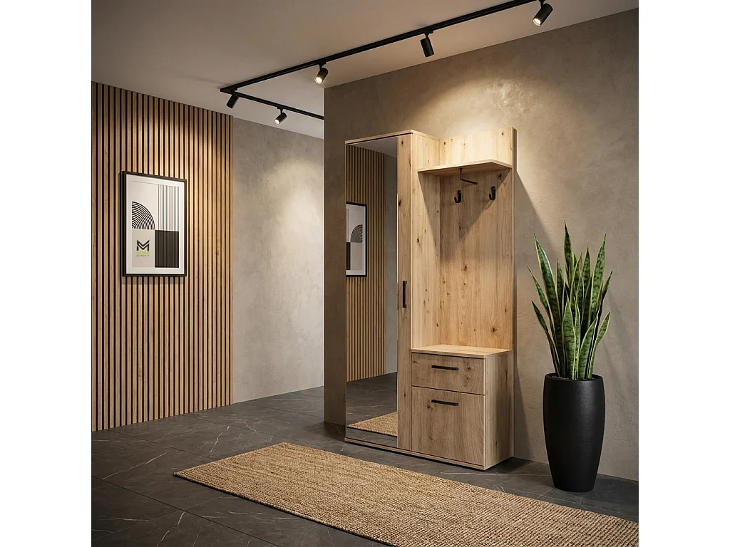 MINIO go for it, Armoire ALEX couleur chêne Artisan