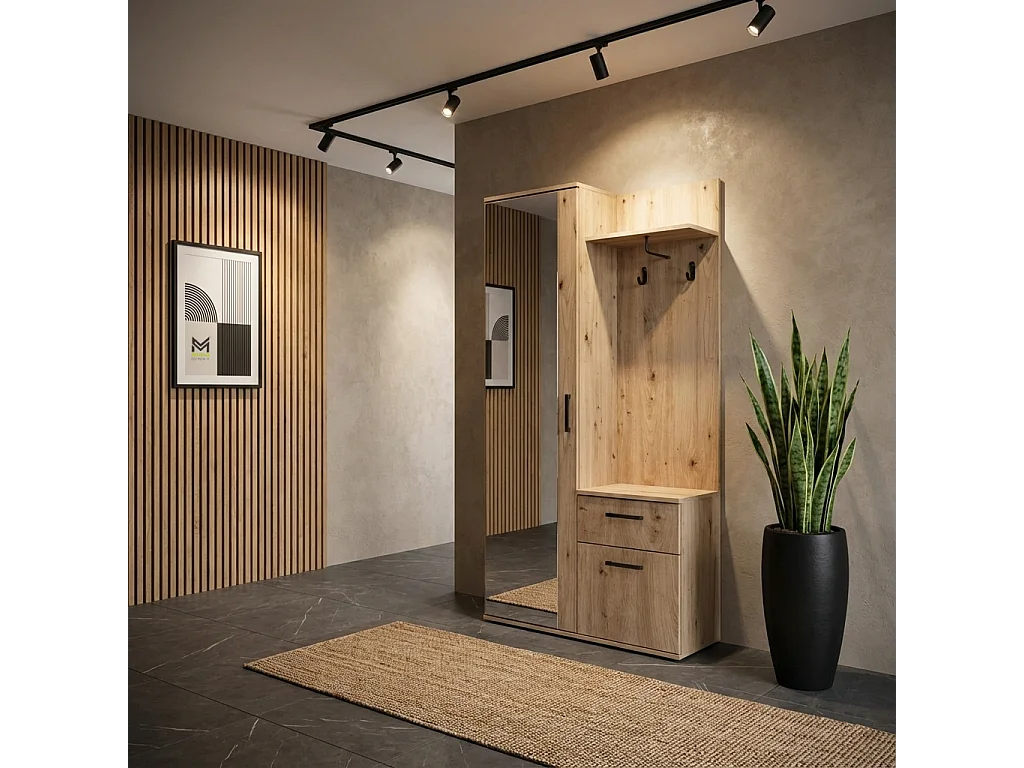 MINIO go for it, Armoire ALEX couleur chêne Artisan