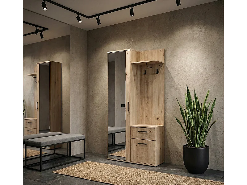 MINIO go for it, Armoire ALEX couleur chêne Artisan