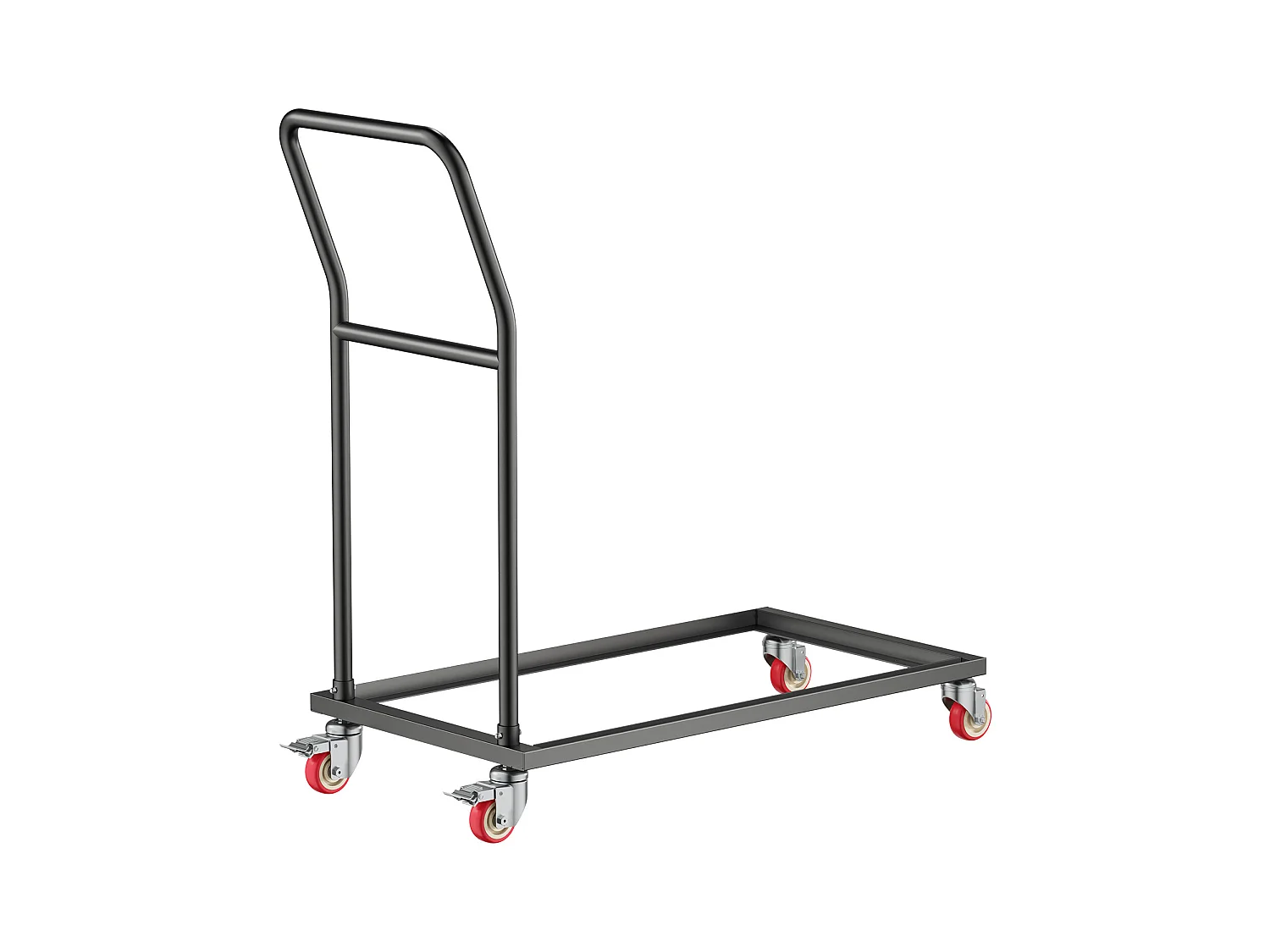 Chariot de Service Pliable SucceBuy, Support de Chaise Pliable, 136 Kg pour 25 Chaises, Rangement Vertical en Forme de L