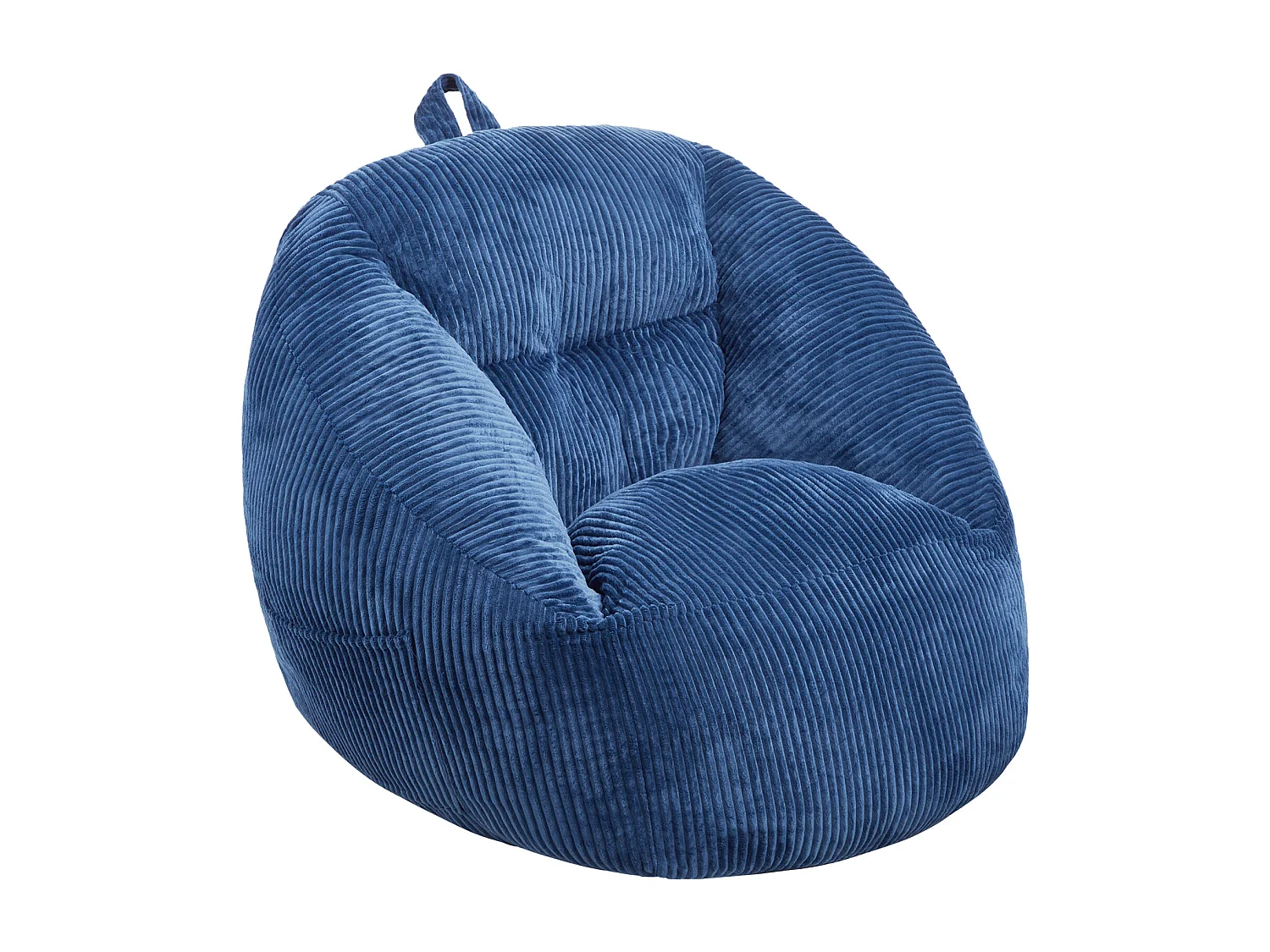 Pouf SucceBuy Met 3 Poten, Blauw, Zachte Armleuningen En Zak