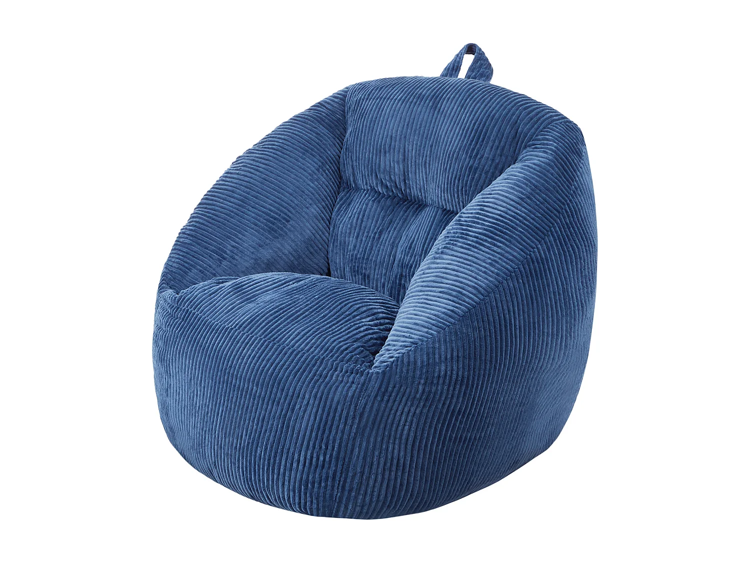 Pouf SucceBuy Met 3 Poten, Blauw, Zachte Armleuningen En Zak