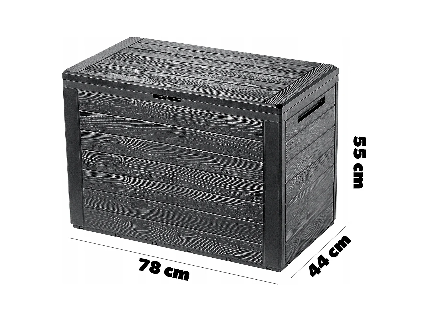 KADAX Skrzynia ogrodowa Grewena 190L, antracyt