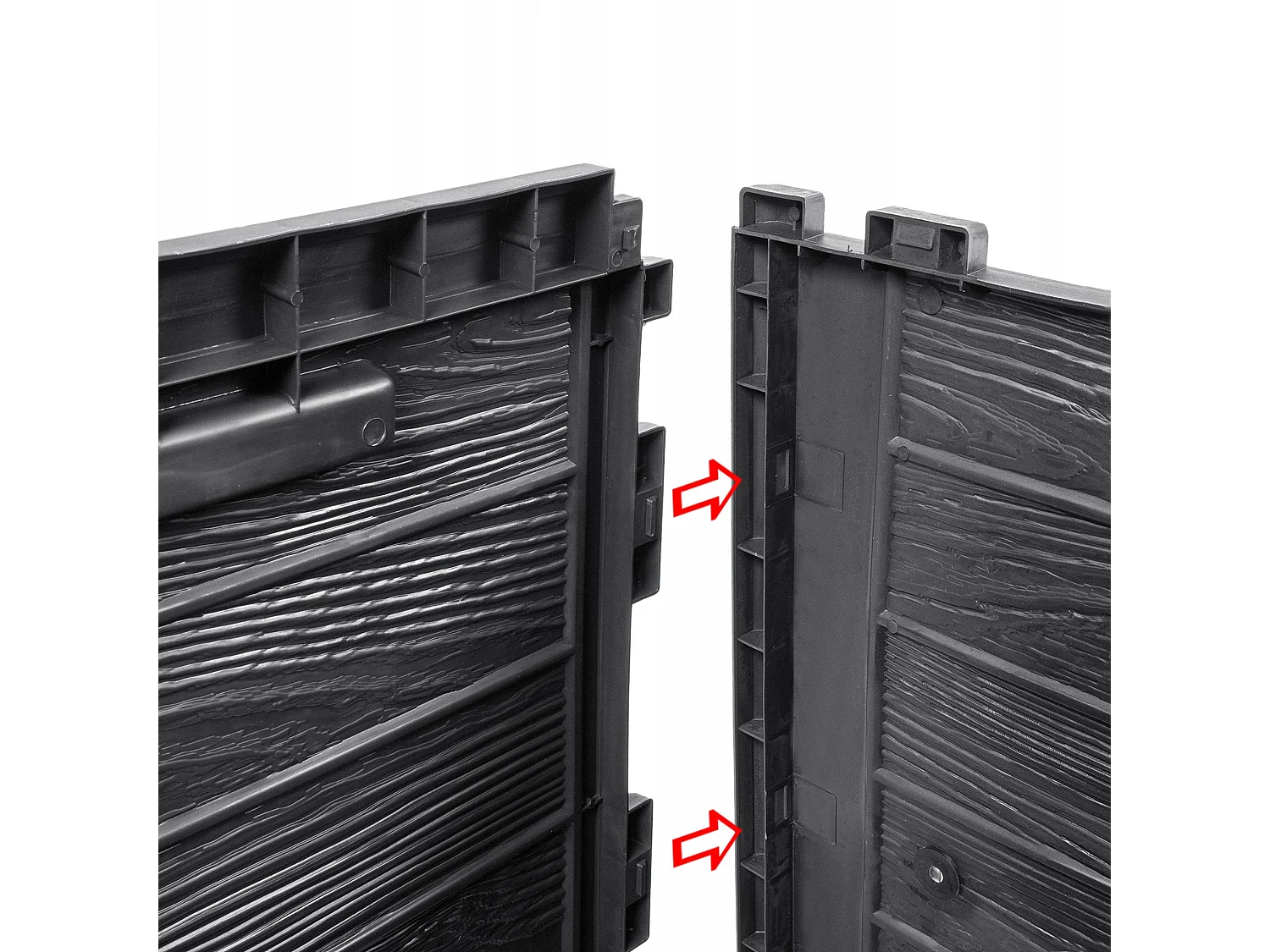 Coffre de jardin KADAX, coffre de rangement en plastique, coffre de jardin pour ranger coussins, jouets pour enfants et coussins d'assise (190 l, anthracite)