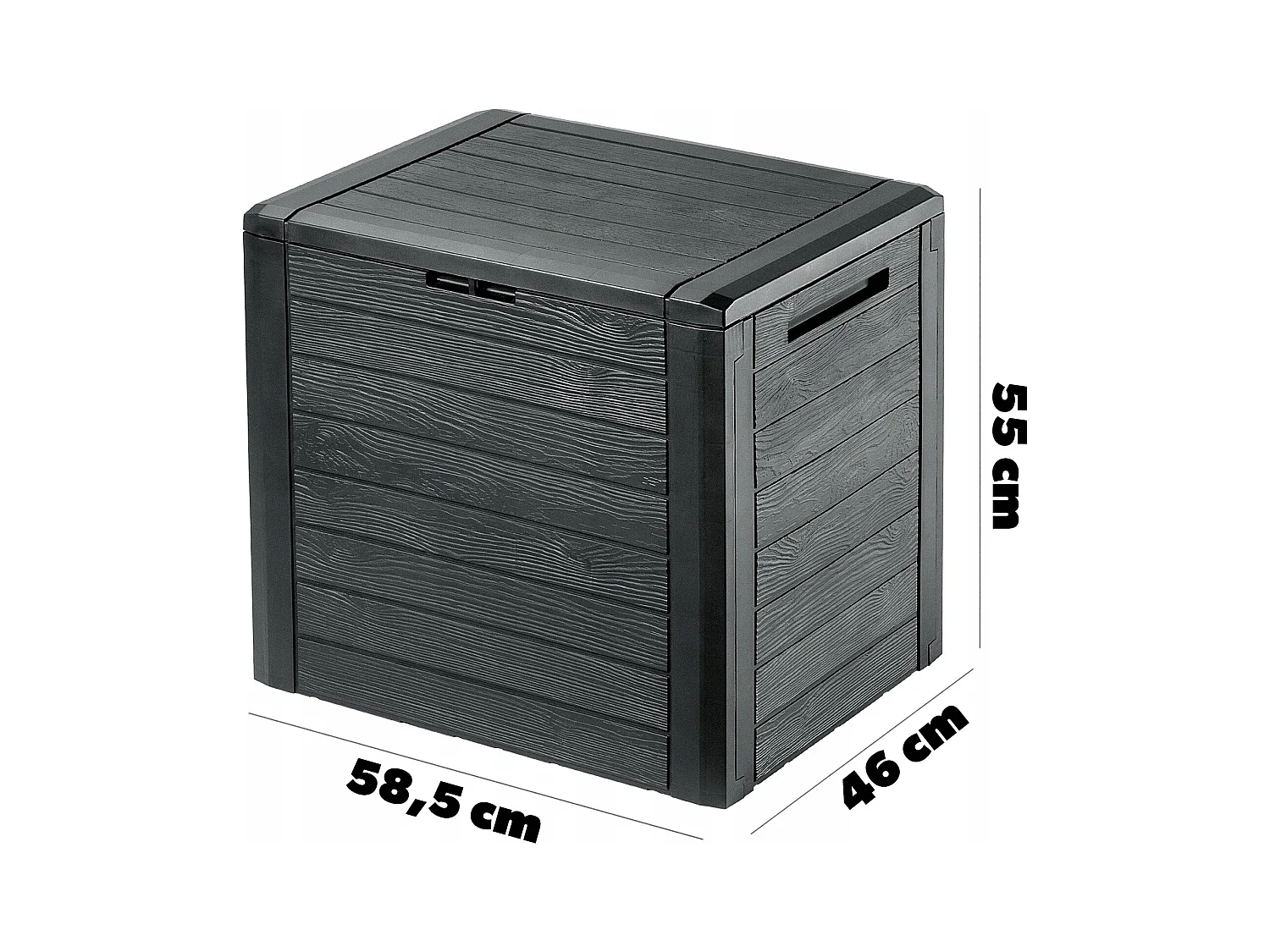 KADAX Skrzynia ogrodowa Grewena 140L, antracyt