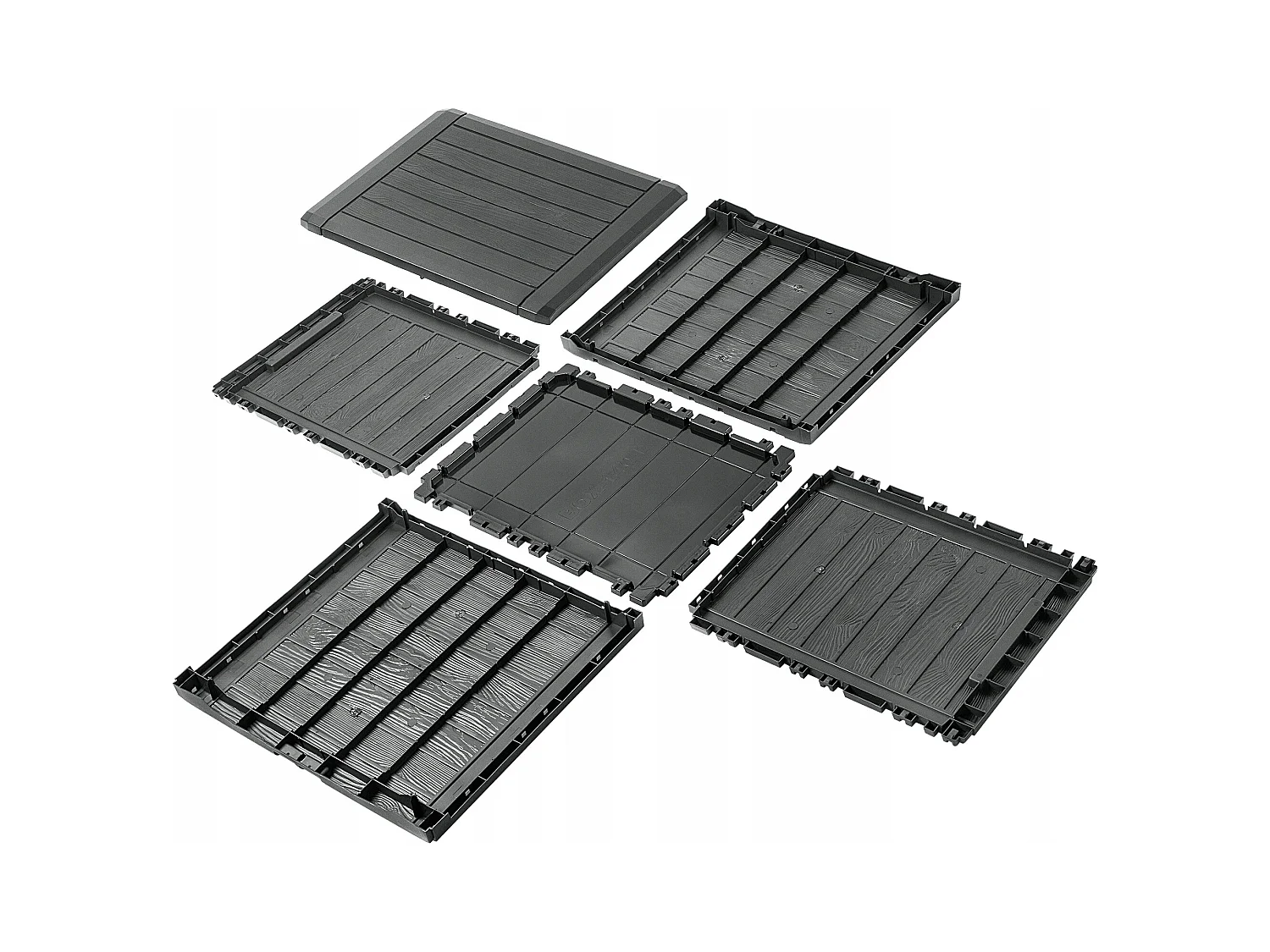 KADAX Skrzynia ogrodowa Grewena 140L, antracyt