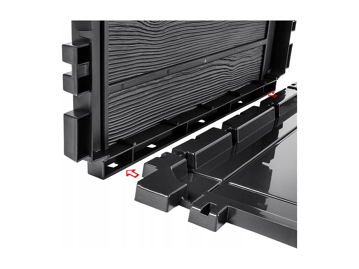 Coffre de jardin KADAX, coffre de rangement en plastique, coffre de jardin pour ranger coussins, jouets pour enfants et coussins d'assise (140 l, anthracite)