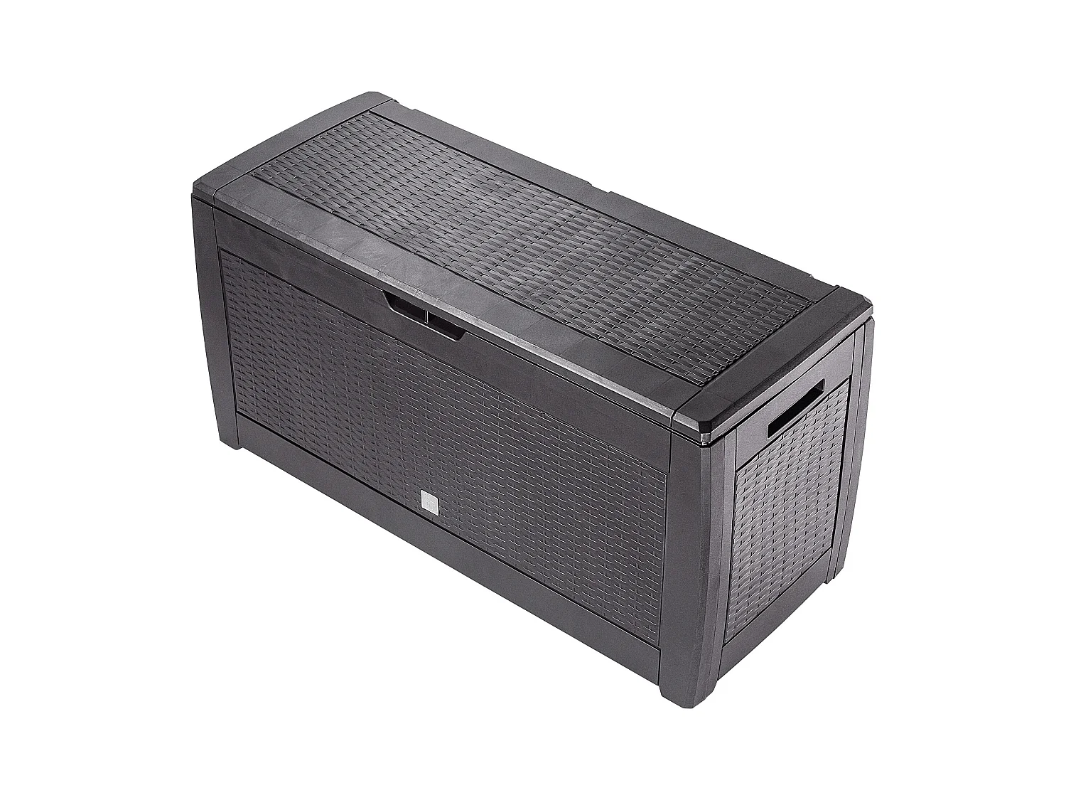 KADAX Tuinkist, 119 x 48 x 60 cm, opbergdoos van kunststof, 310 l tuinkist voor het opbergen van kussens, kinderspeelgoed en zitkussens (310 l, donkerbruin)