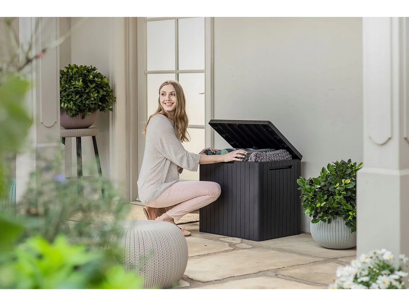 Balkon-Gartenwerkzeugkasten 113 L