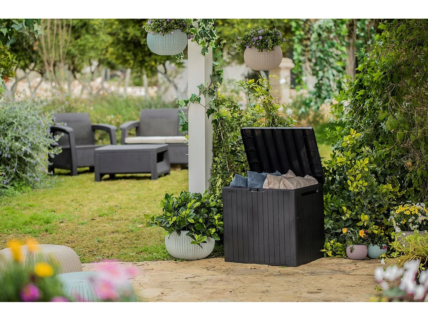 Balkon-Gartenwerkzeugkasten 113 L