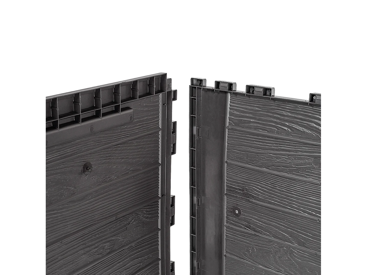 Coffre de jardin KADAX, coffre de rangement en plastique, coffre de jardin pour ranger coussins, jouets pour enfants et coussins d'assise (280 litres, marron foncé)