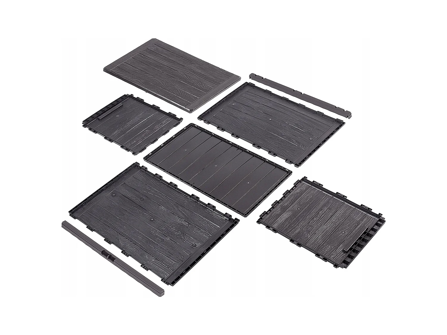 KADAX Skrzynia ogrodowa Grewena 190L, ciemny brąz