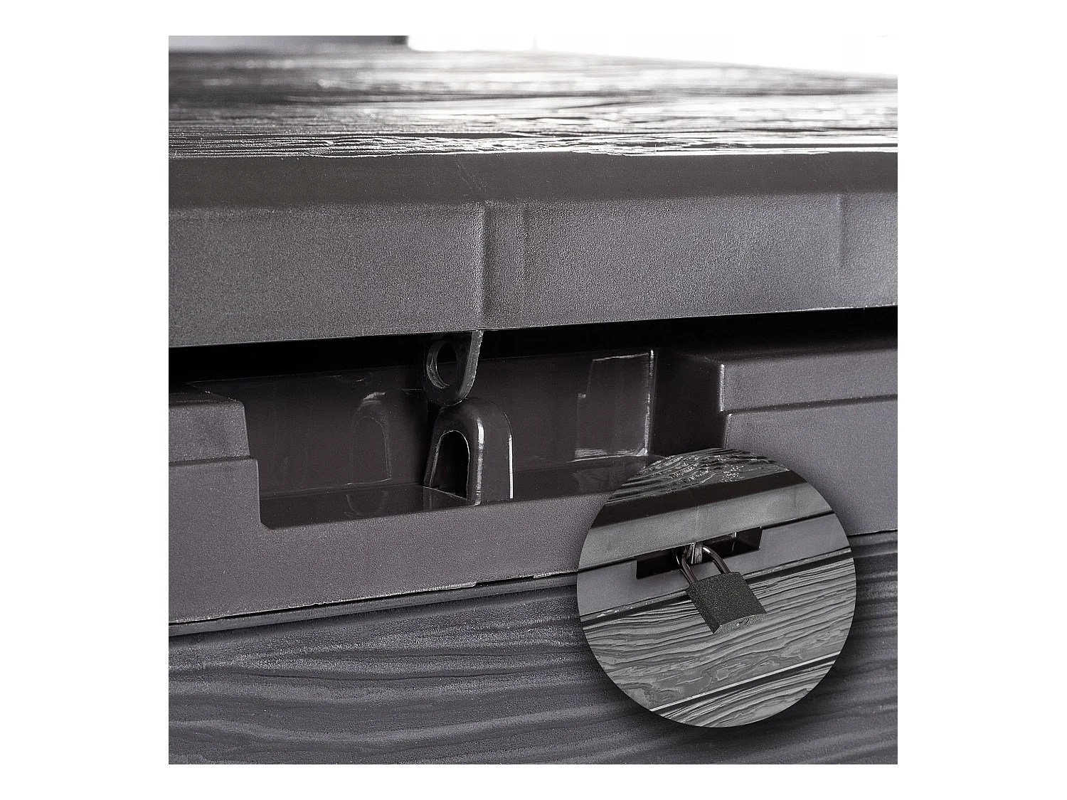 KADAX Skrzynia ogrodowa Grewena 190L, ciemny brąz