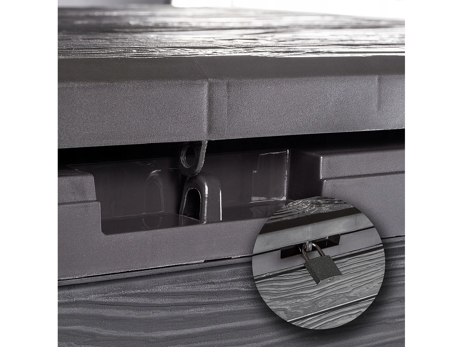 KADAX Skrzynia ogrodowa Grewena 190L, ciemny brąz