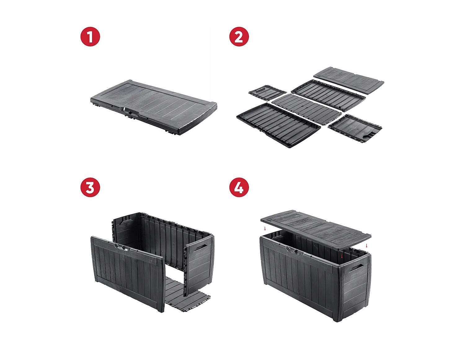 KETER 270L Gartenbox Hollywood Balkonbox