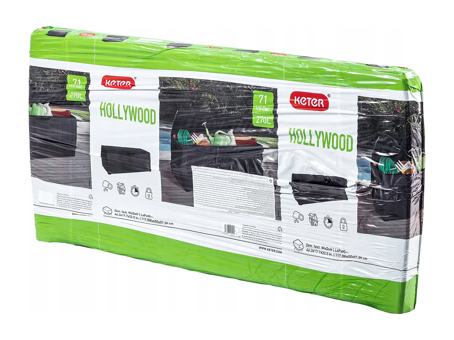 KETER 270L Gartenbox Hollywood Balkonbox